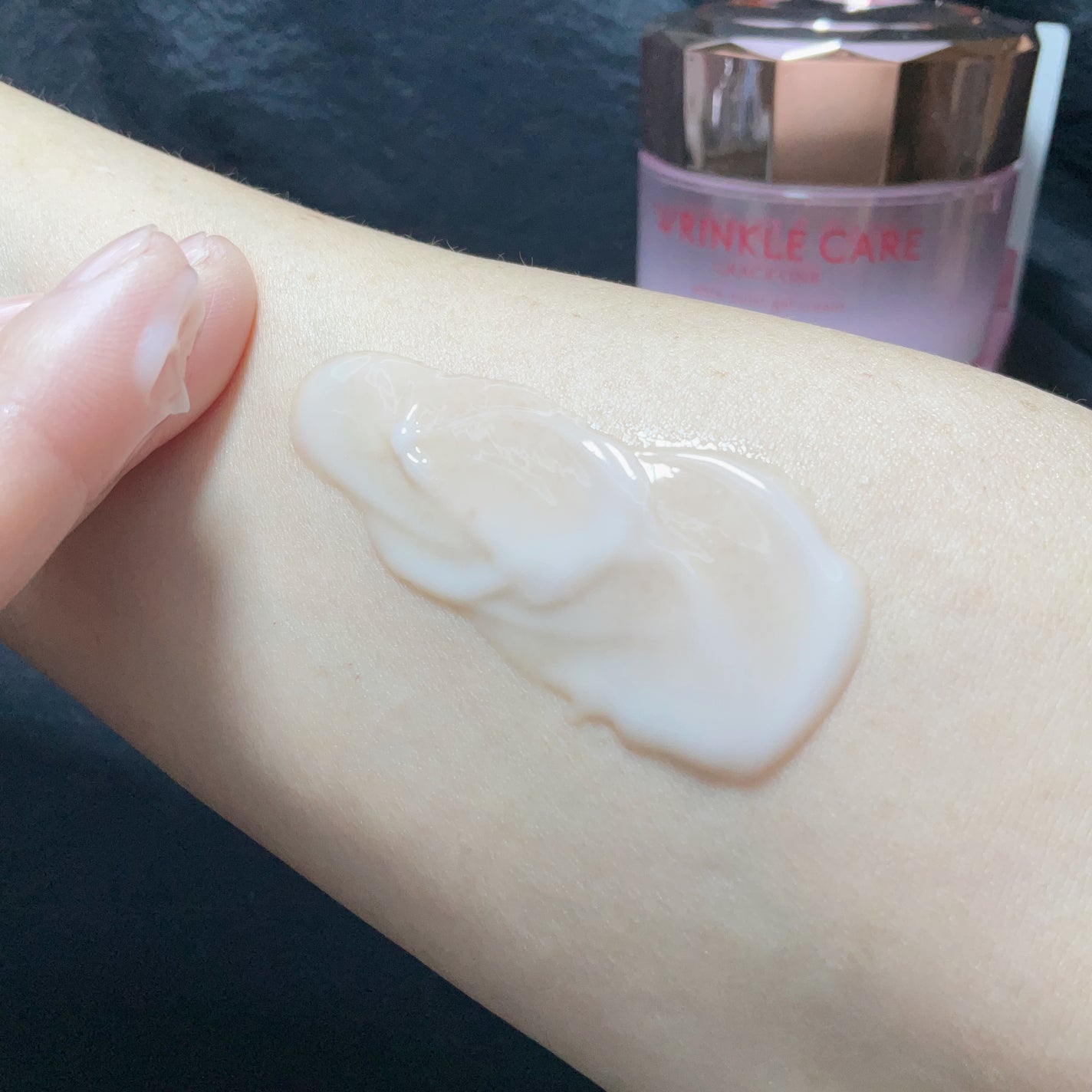 リンクルケア ホワイト モイストジェルクリーム/グレイスワン/オールインワン化粧品を使ったクチコミ(5枚目)