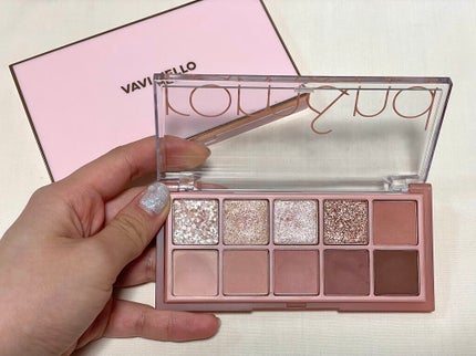 バレンタインボックス3ローズモーメント/VAVI MELLO/アイシャドウパレットを使ったクチコミ(5枚目)