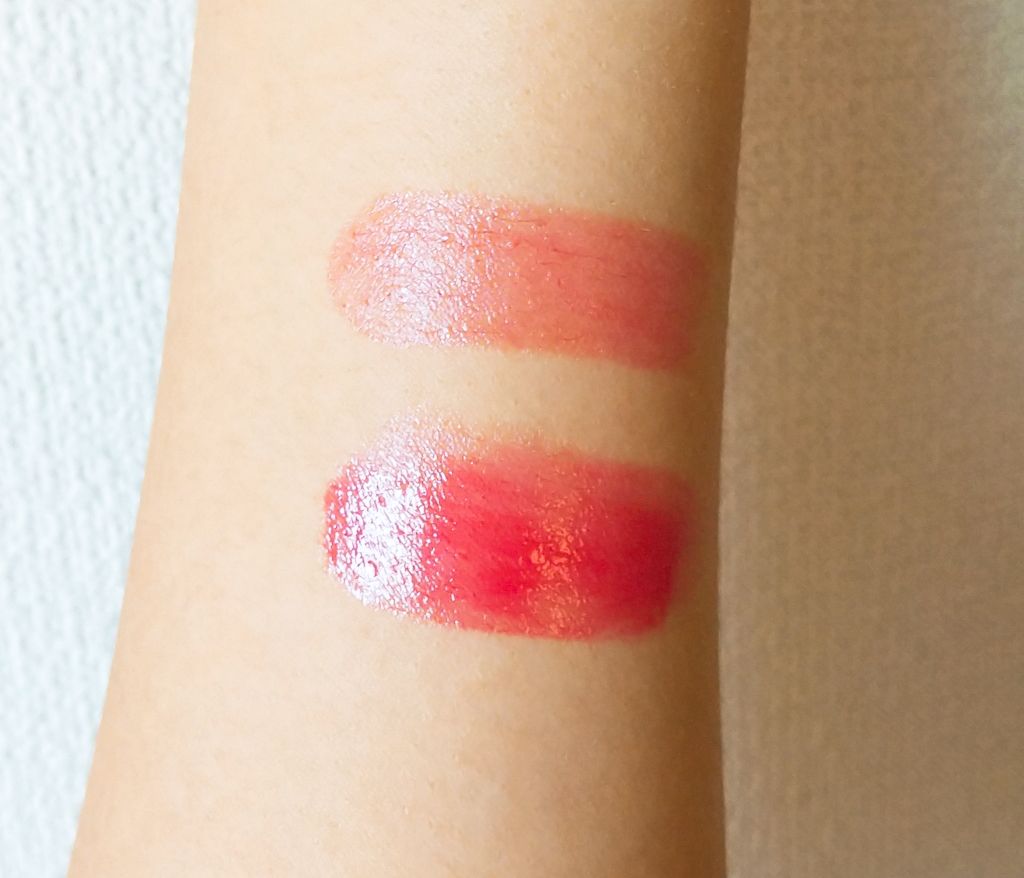 ラスティンググロスリップ/CEZANNE/口紅を使ったクチコミ（2枚目）