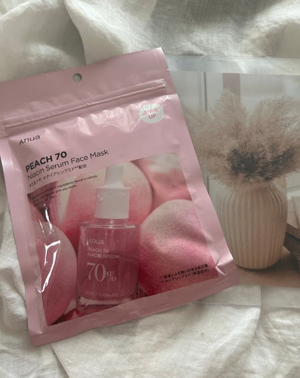 桃70%ナイアシンシートマスク/Anua/シートマスク・パックを使ったクチコミ(1枚目)