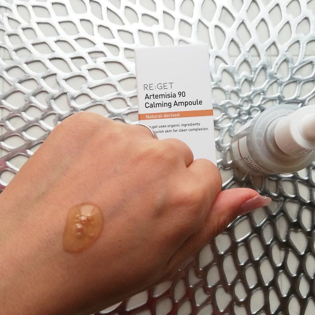 カワラヨモギ90カーミングアンプル/RE:GET/美容液を使ったクチコミ(3枚目)