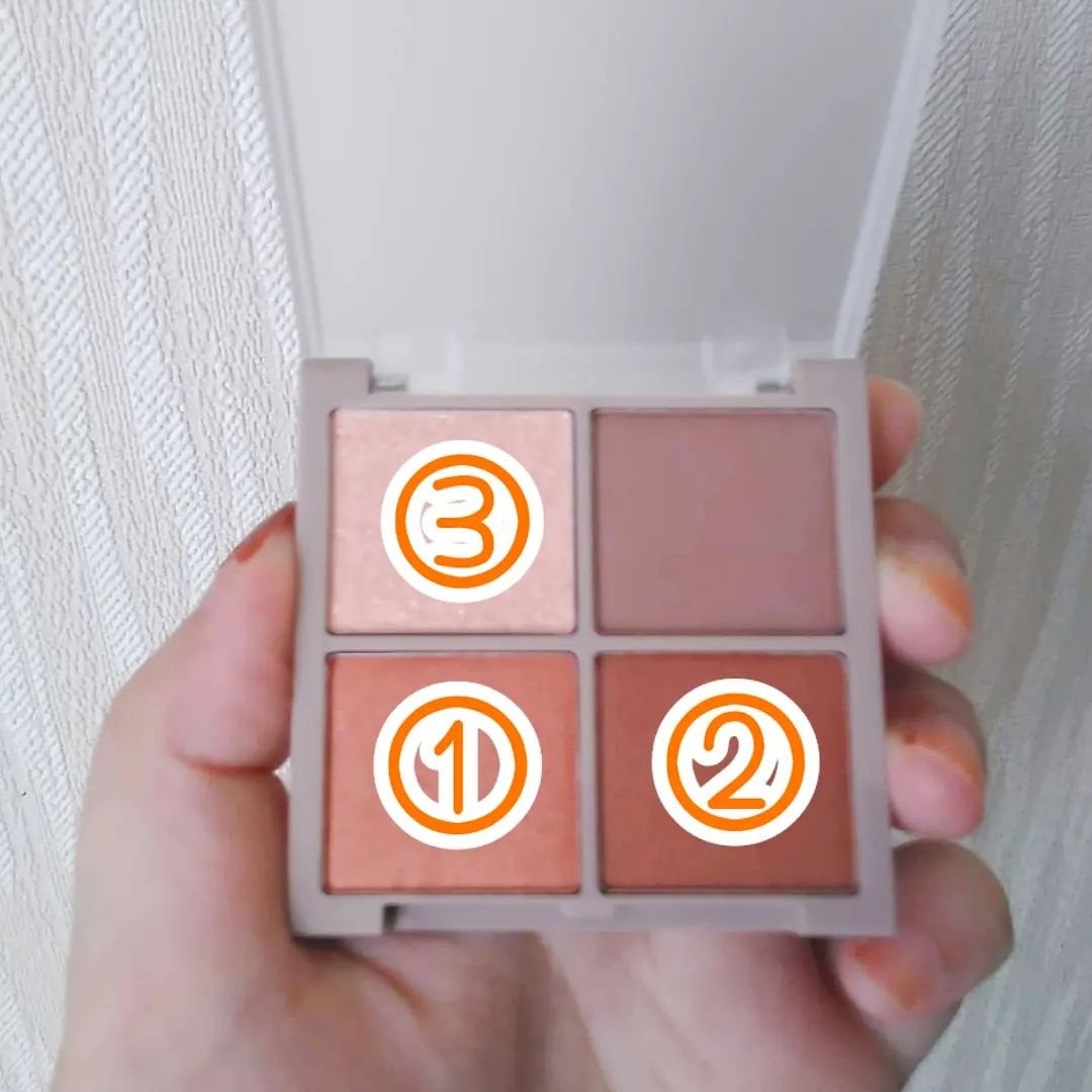 Lilytone 4色アイシャドウ/Lilytone/アイシャドウパレットを使ったクチコミ(4枚目)