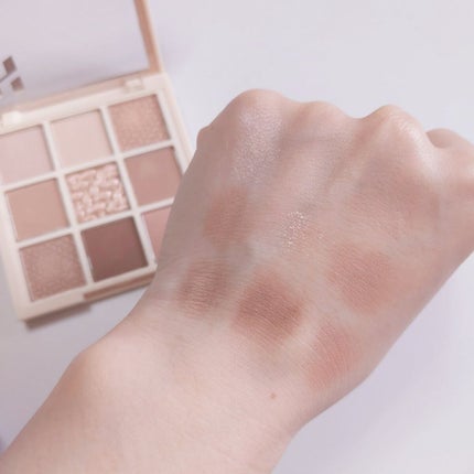 マイフェイブムードアイパレット 9カラー/HOLIKA HOLIKA/アイシャドウパレットを使ったクチコミ(3枚目)