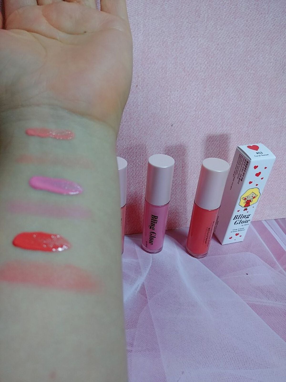 グローリキッドクリームチーク/BLING GLOW/リキッドチークを使ったクチコミ(2枚目)