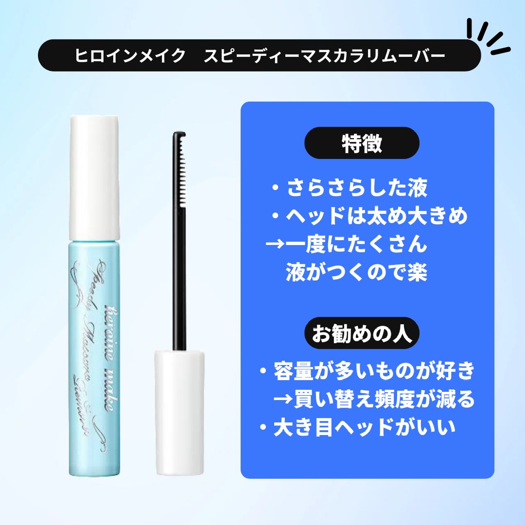 ヒロインメイクＳＰ スピーディーマスカラリムーバー/ヒロインメイク/ポイントメイクリムーバーを使ったクチコミ（3枚目）