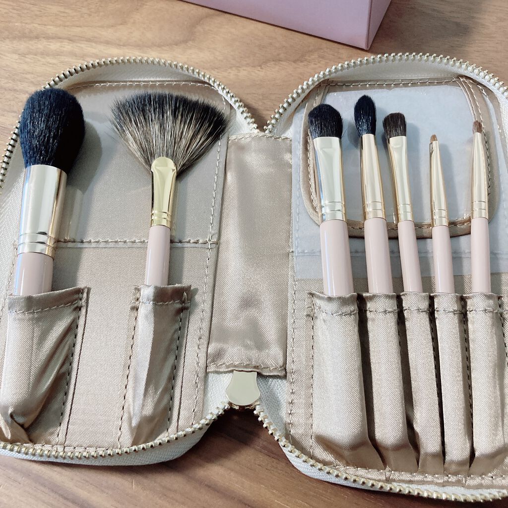 Enamor 熊野筆メイクブラシ7本＆ケースセット/Enamor/メイクブラシを使ったクチコミ（2枚目）