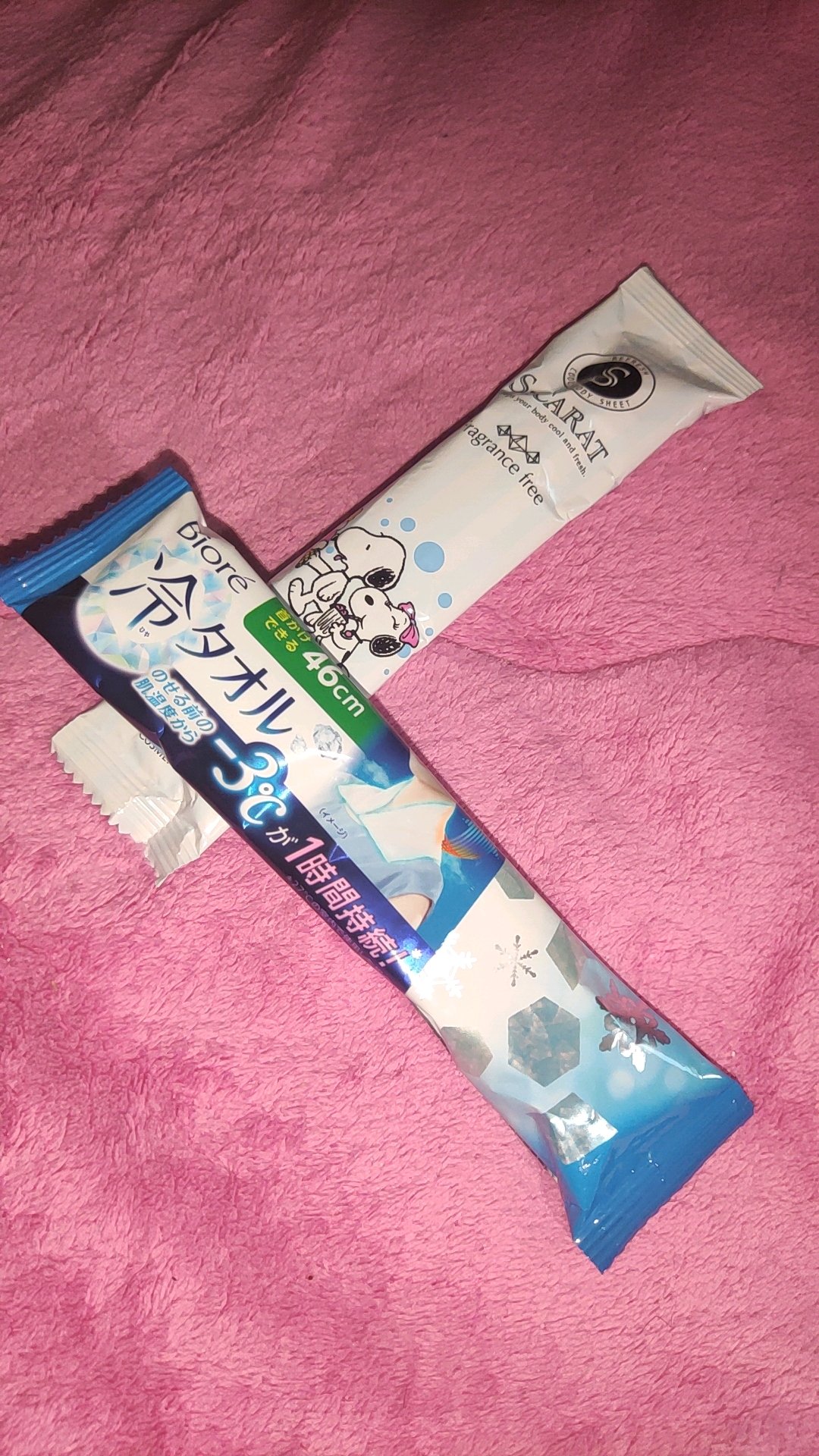 冷タオル 無香性/ビオレ/ボディシートを使ったクチコミ（1枚目）