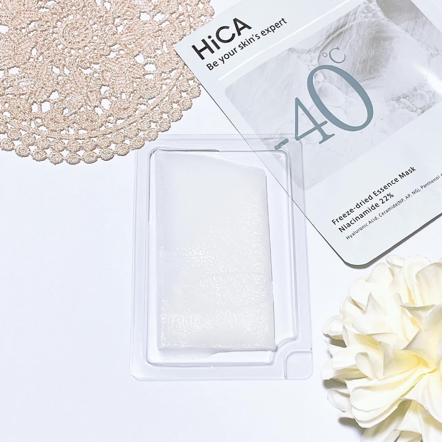 フリーズドライエッセンスマスク ナイアシンアミド22%/HiCA/シートマスク・パックを使ったクチコミ(6枚目)