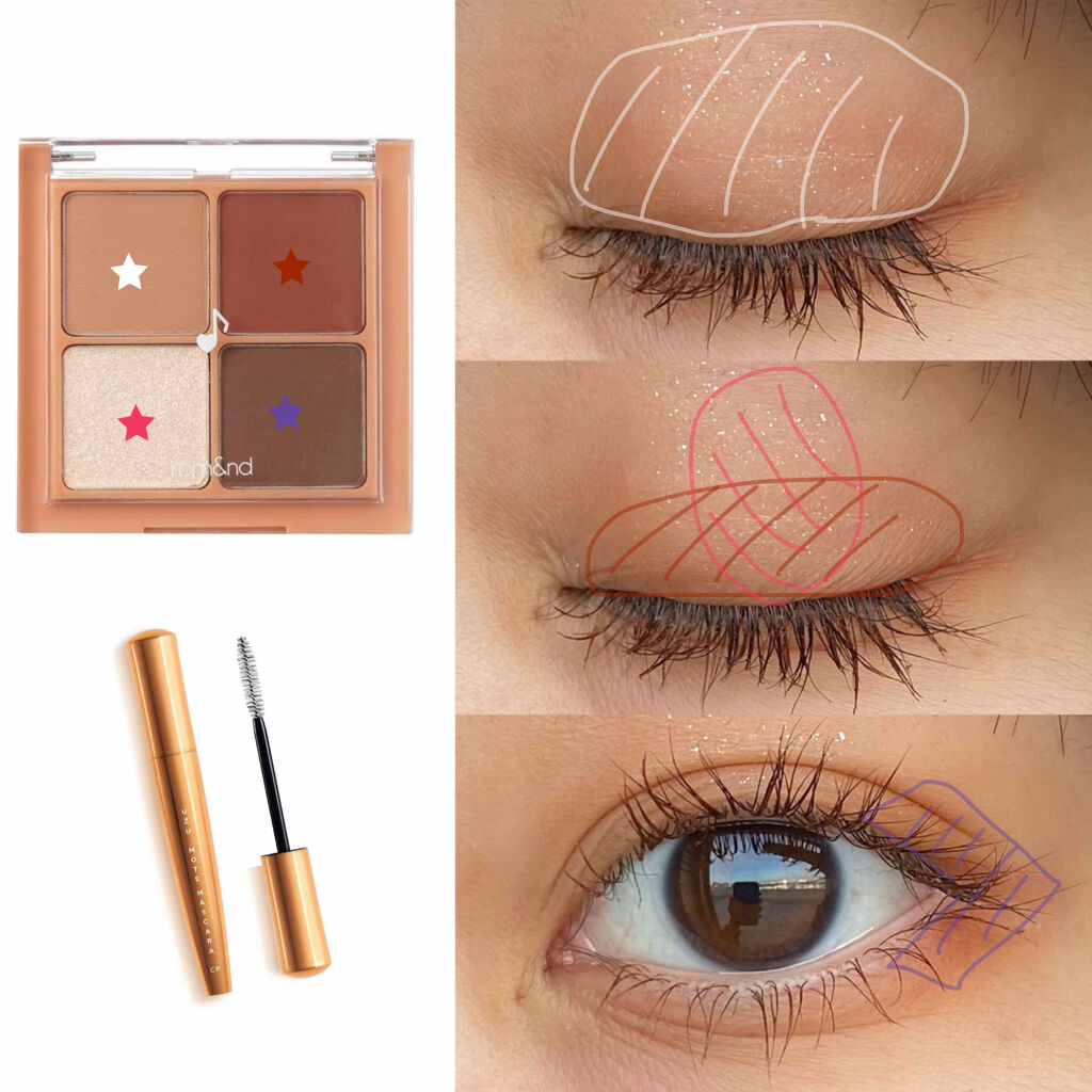 ベターザンアイズ ミュージックシリーズ/rom&nd/アイシャドウパレットを使ったクチコミ（3枚目）