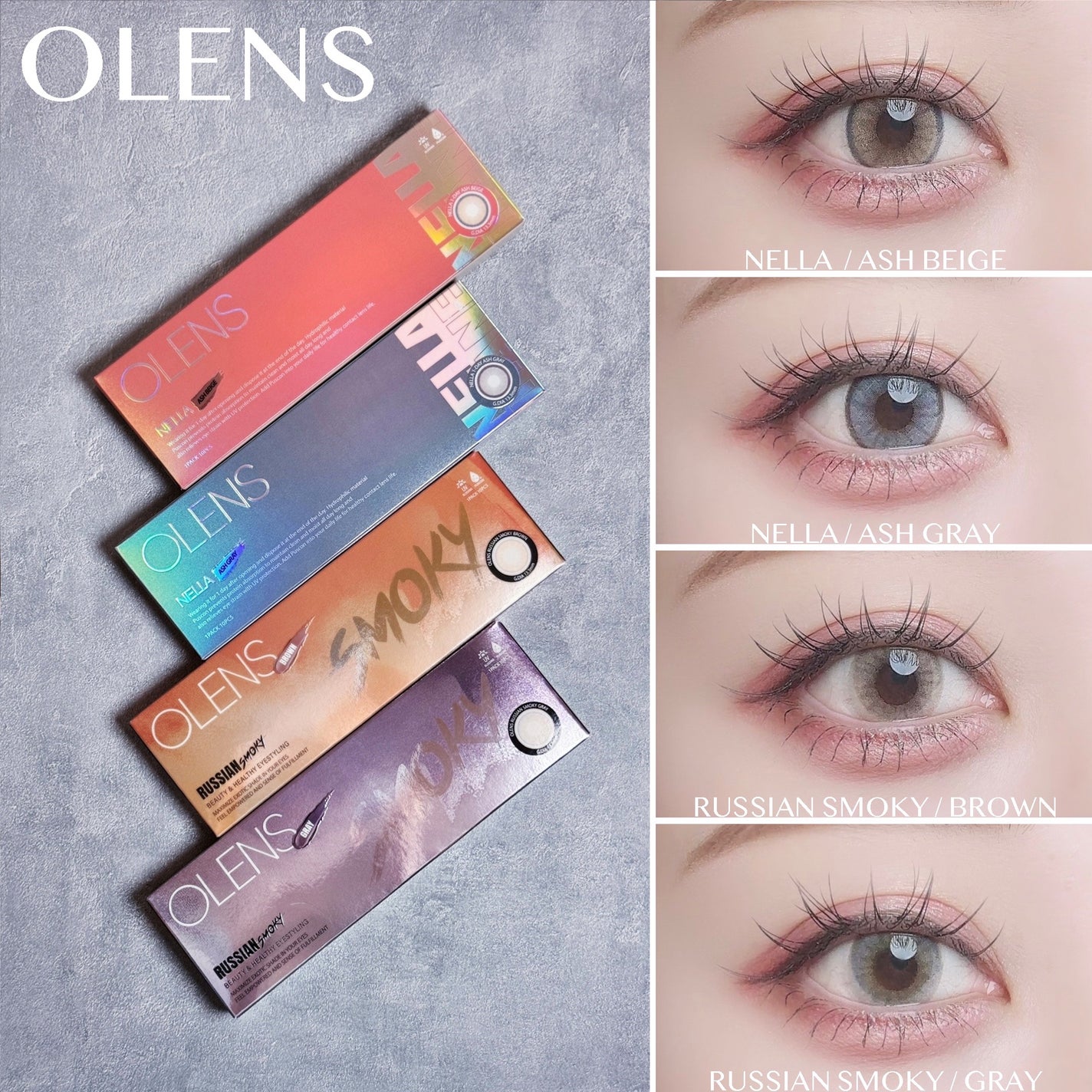 ロシアンスモーキー/OLENS/カラーコンタクトレンズを使ったクチコミ(1枚目)