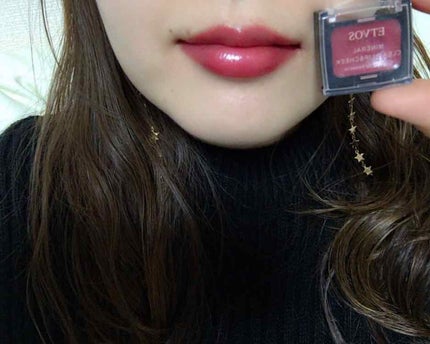 ミネラルクリアリップ&チーク/エトヴォス/ジェル・クリームチークを使ったクチコミ(1枚目)