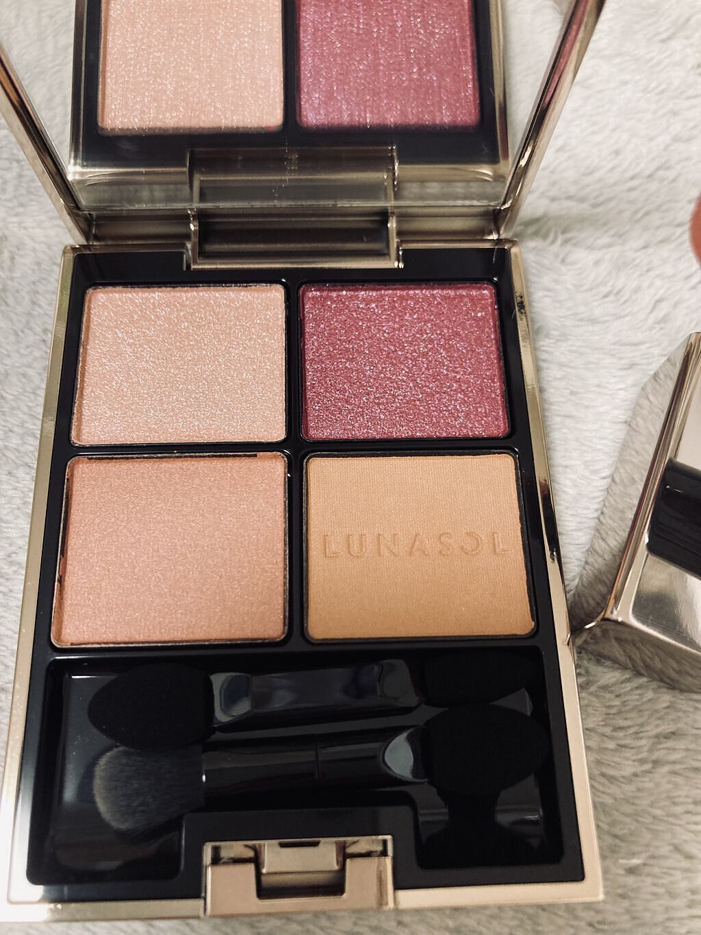 プランプメロウリップス EX10 Cuddle Rose（カドルローズ）/LUNASOL/口紅を使ったクチコミ（2枚目）