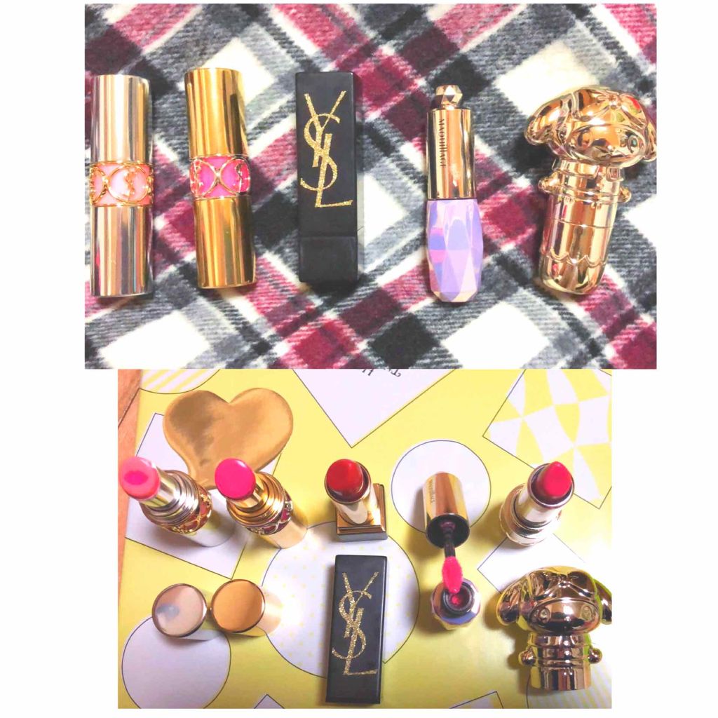 ルージュ ヴォリュプテ シャイン/YVES SAINT LAURENT BEAUTE/口紅を使ったクチコミ(2枚目)