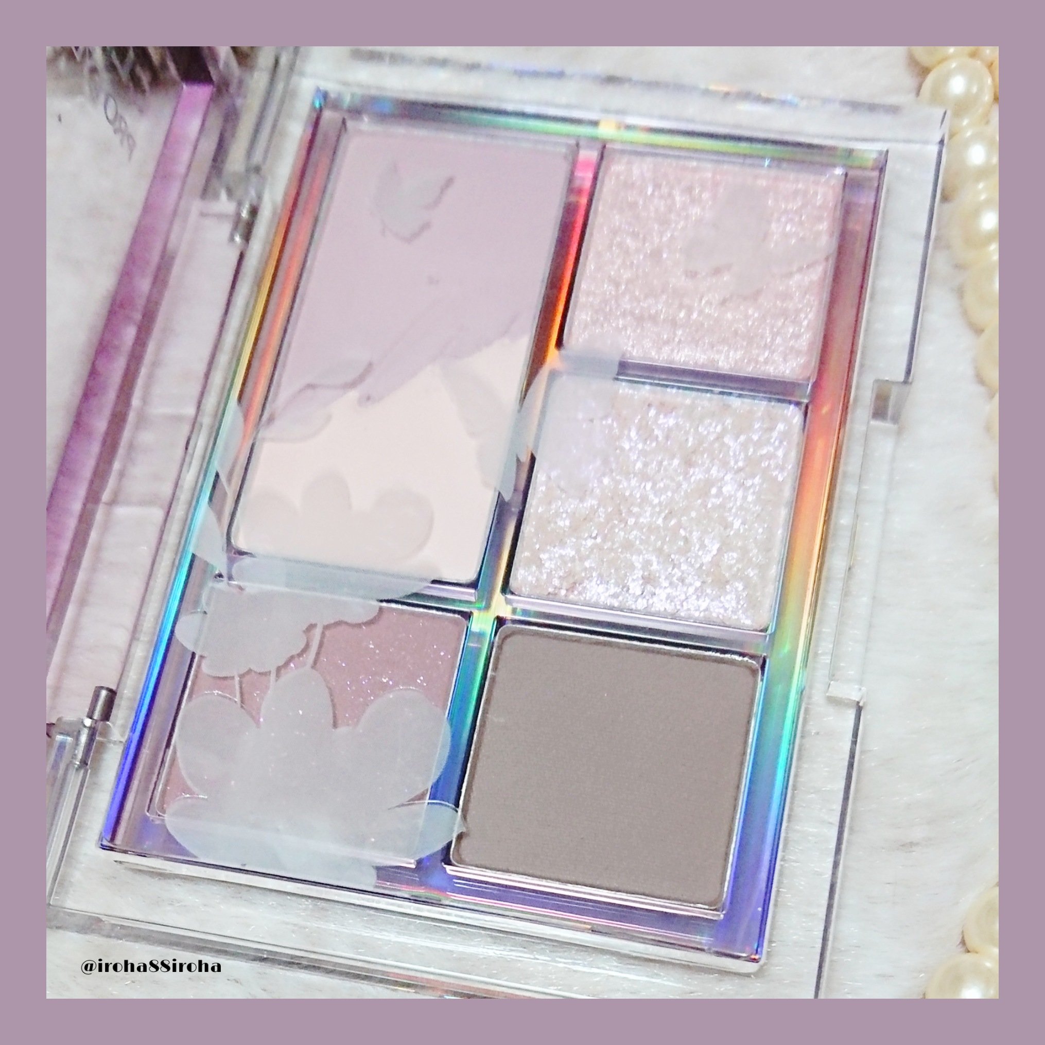 プロ アイパレット ミニ 03 BLOOMING MAUVE/CLIO/アイシャドウパレットを使ったクチコミ（3枚目）