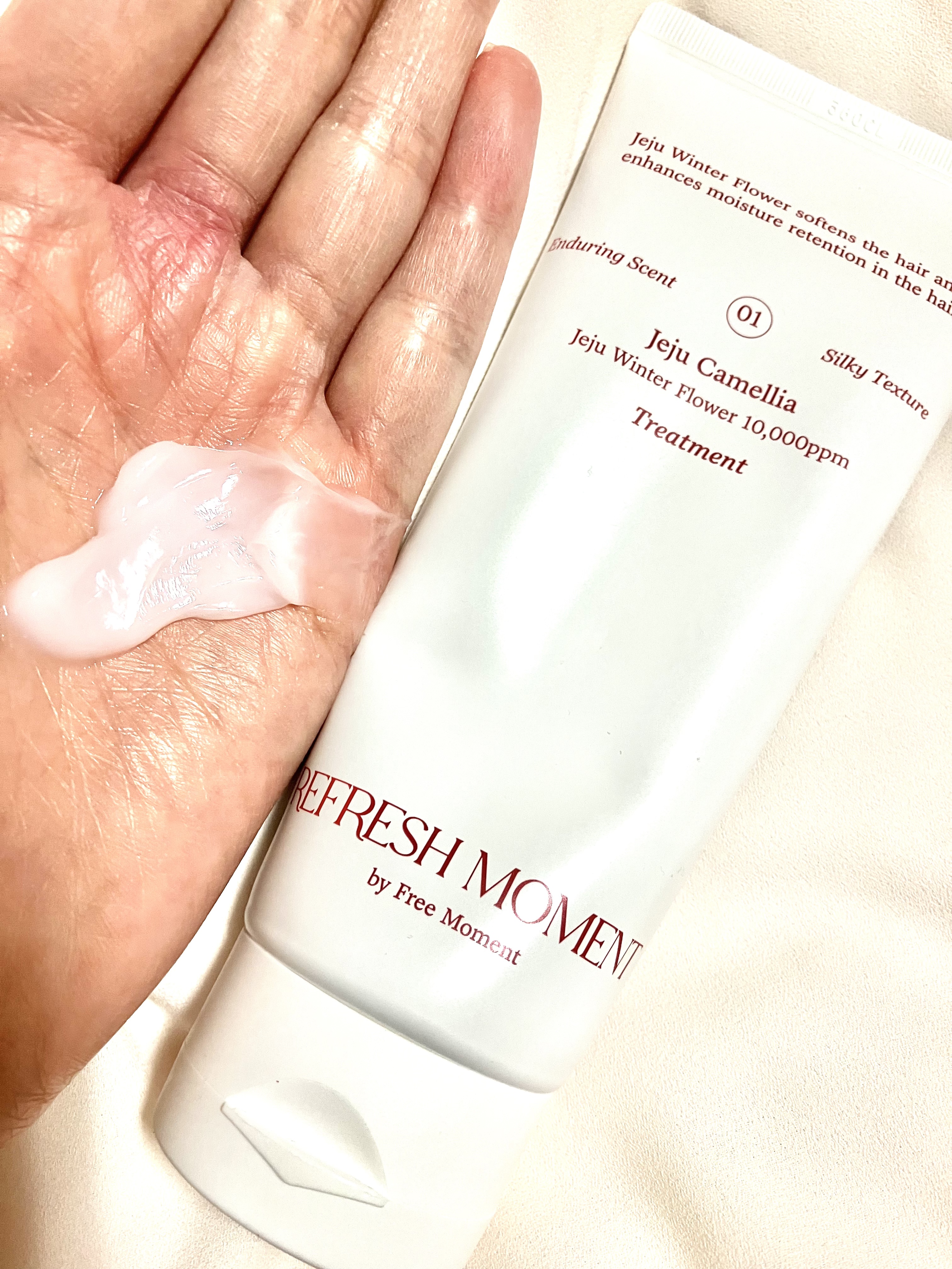 リフレッシュモーメントパフュームシャンプー/トリートメント Jeju Camellia/Free Moment /市販シャンプーを使ったクチコミ（3枚目）