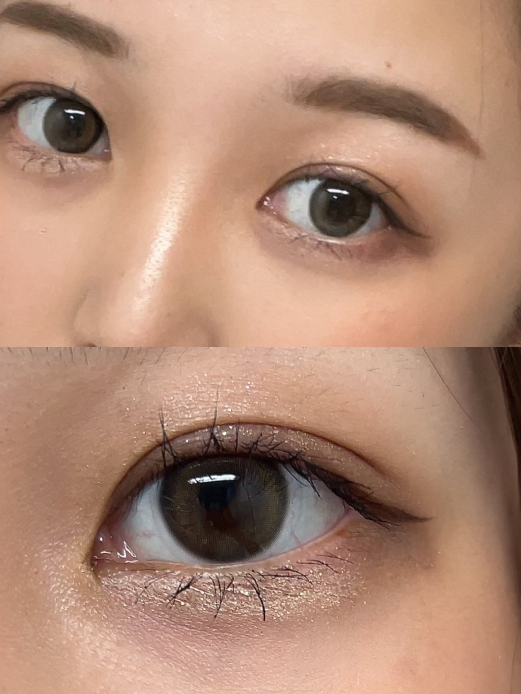 ブラーリング ブラーリングブラウン (BLURRING BROWN)/OLOLA/カラーコンタクトレンズを使ったクチコミ（3枚目）