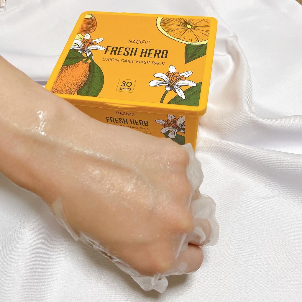 フレッシュハーブオリジンデイリーマスクパック/NACIFIC/シートマスク・パックを使ったクチコミ(3枚目)