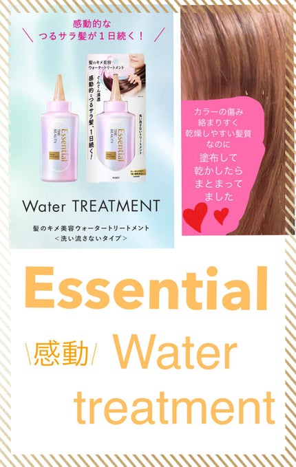 エッセンシャル プレミアム ウォータートリートメント EXスムース/エッセンシャル/アウトバストリートメントを使ったクチコミ(1枚目)