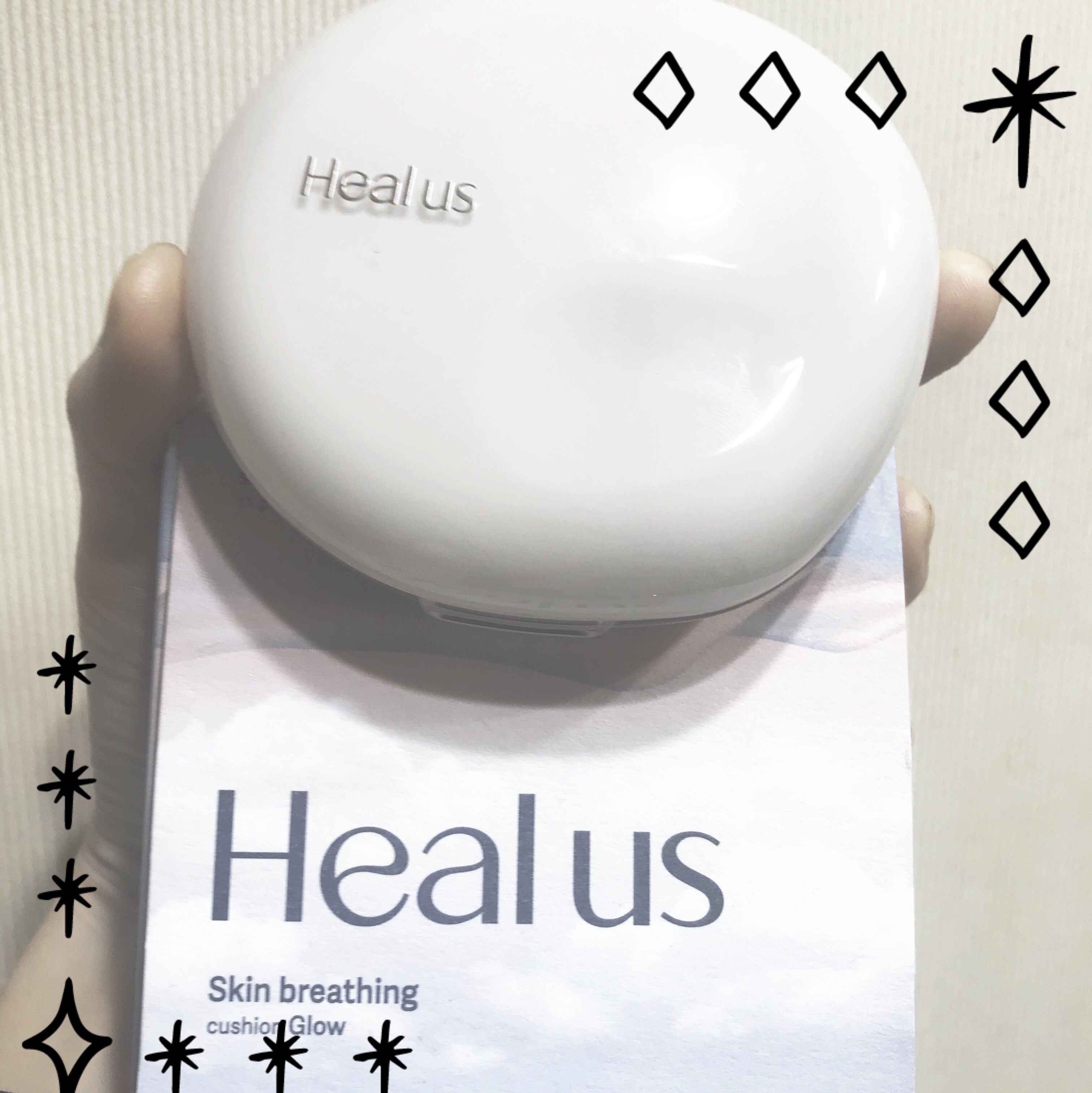 ブリージンググロークッション 23号/Healus/クッションファンデーションを使ったクチコミ（1枚目）