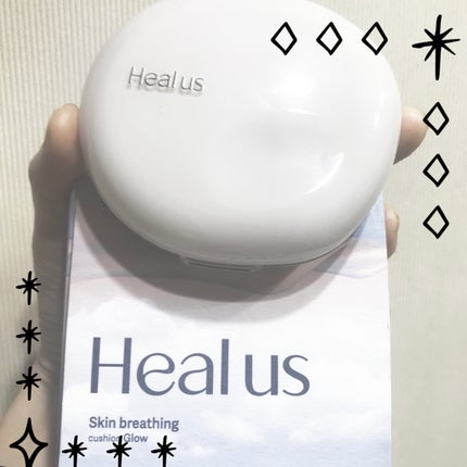 ブリージンググロークッション/Healus/クッションファンデーションを使ったクチコミ(1枚目)