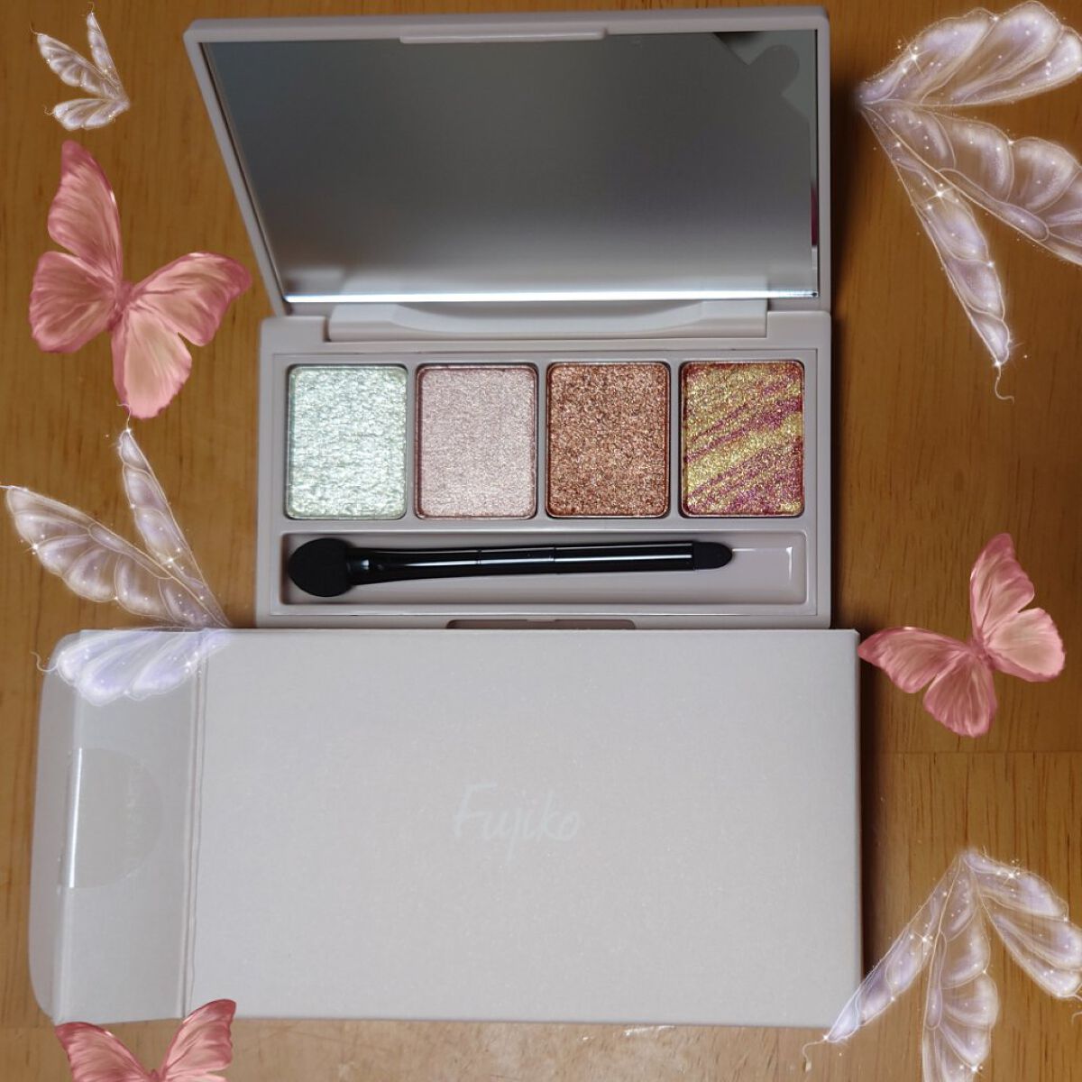 足しパレ 03 うるみラメ/Fujiko/アイシャドウパレットを使ったクチコミ（1枚目）