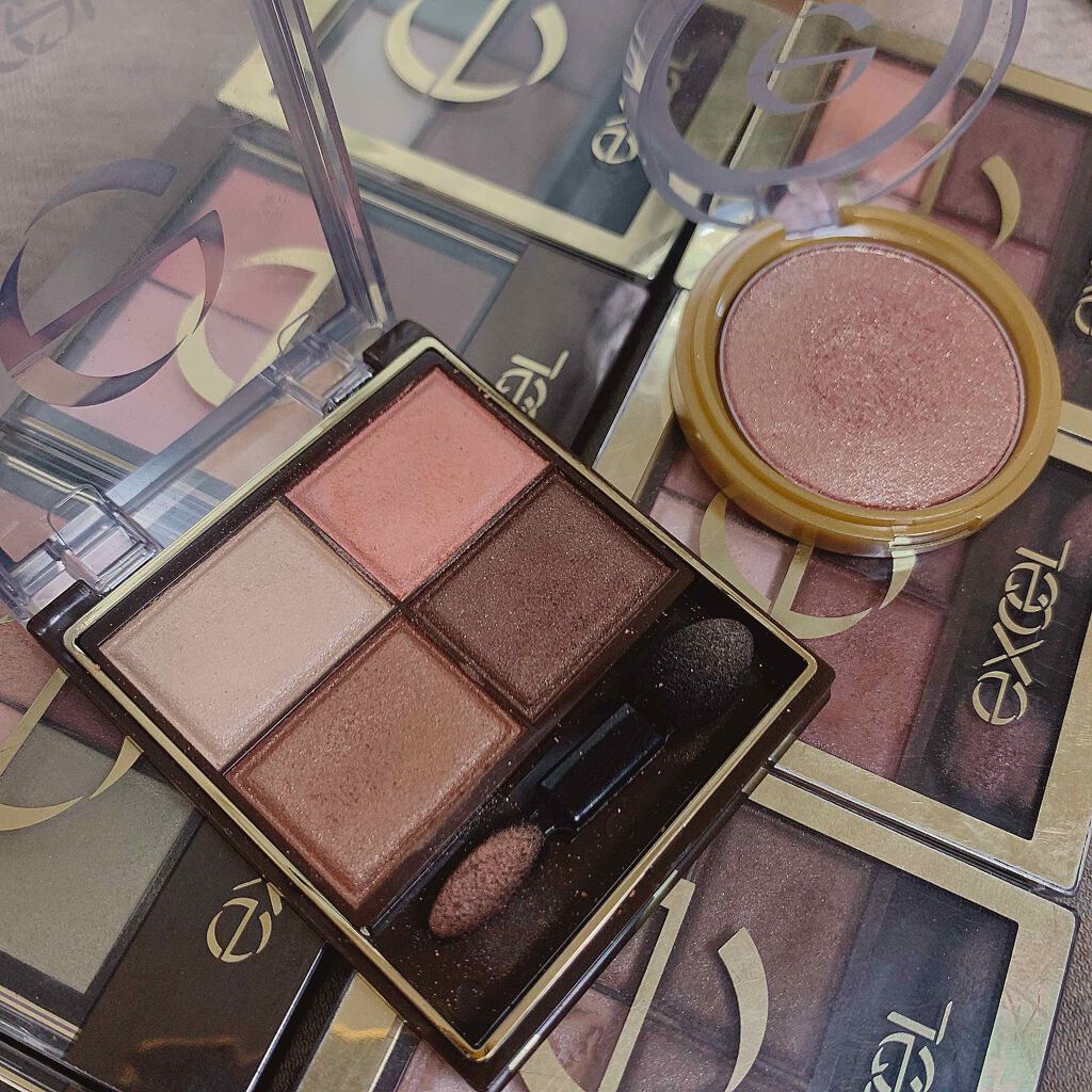 シャイニーシャドウ N/excel/単色アイシャドウを使ったクチコミ（2枚目）