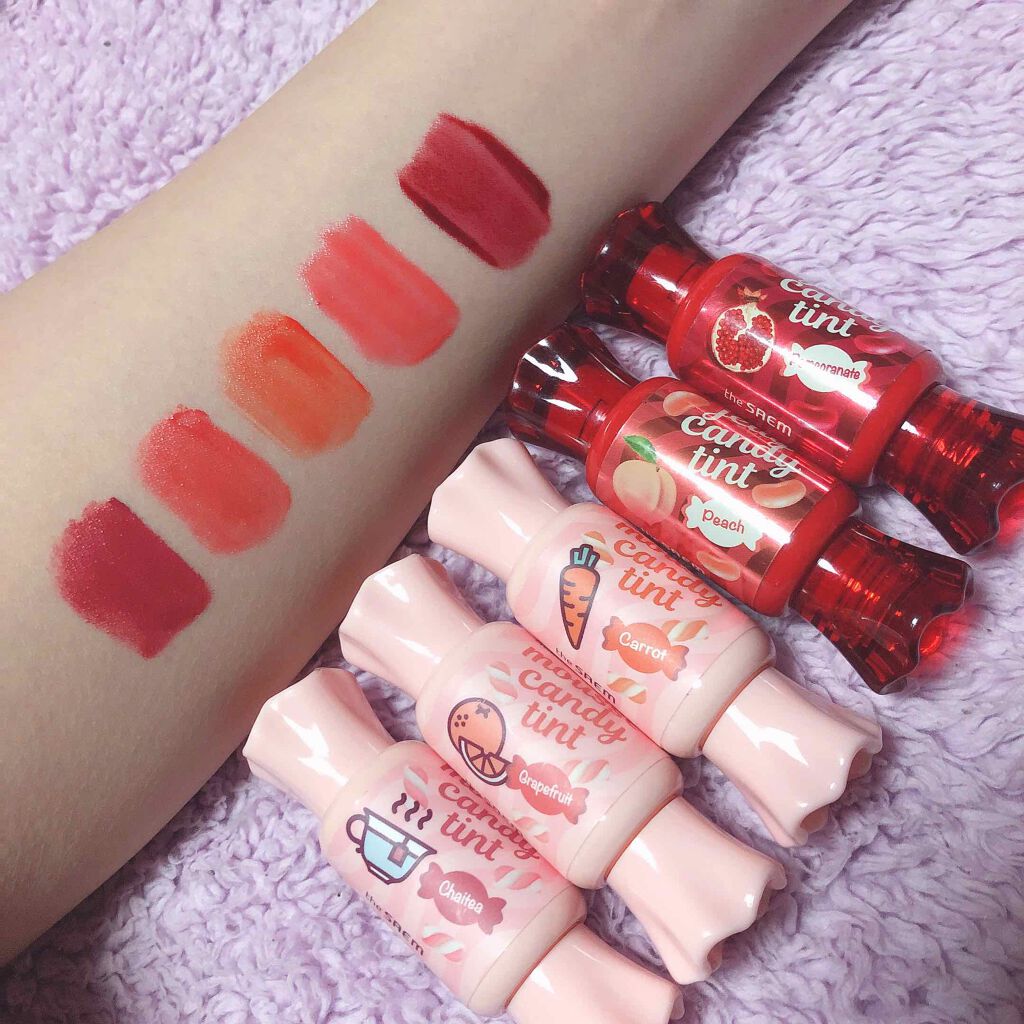 ジェリー キャンディー ティント/the SAEM/リップティントを使ったクチコミ（3枚目）