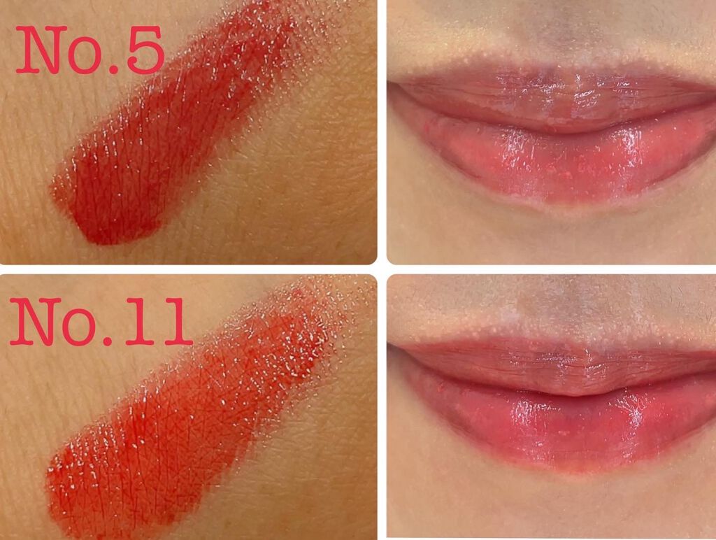 YSL ラブシャイン キャンディグレーズ No.11 レッド スリル/YVES SAINT LAURENT BEAUTE/口紅を使ったクチコミ（2枚目）