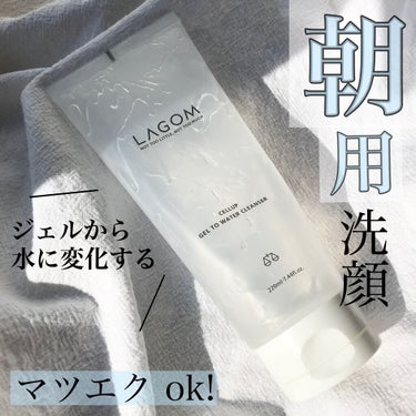 ラゴム ジェルトゥウォーター クレンザー(朝用洗顔)/LAGOM /洗顔フォームを使ったクチコミ（1枚目）