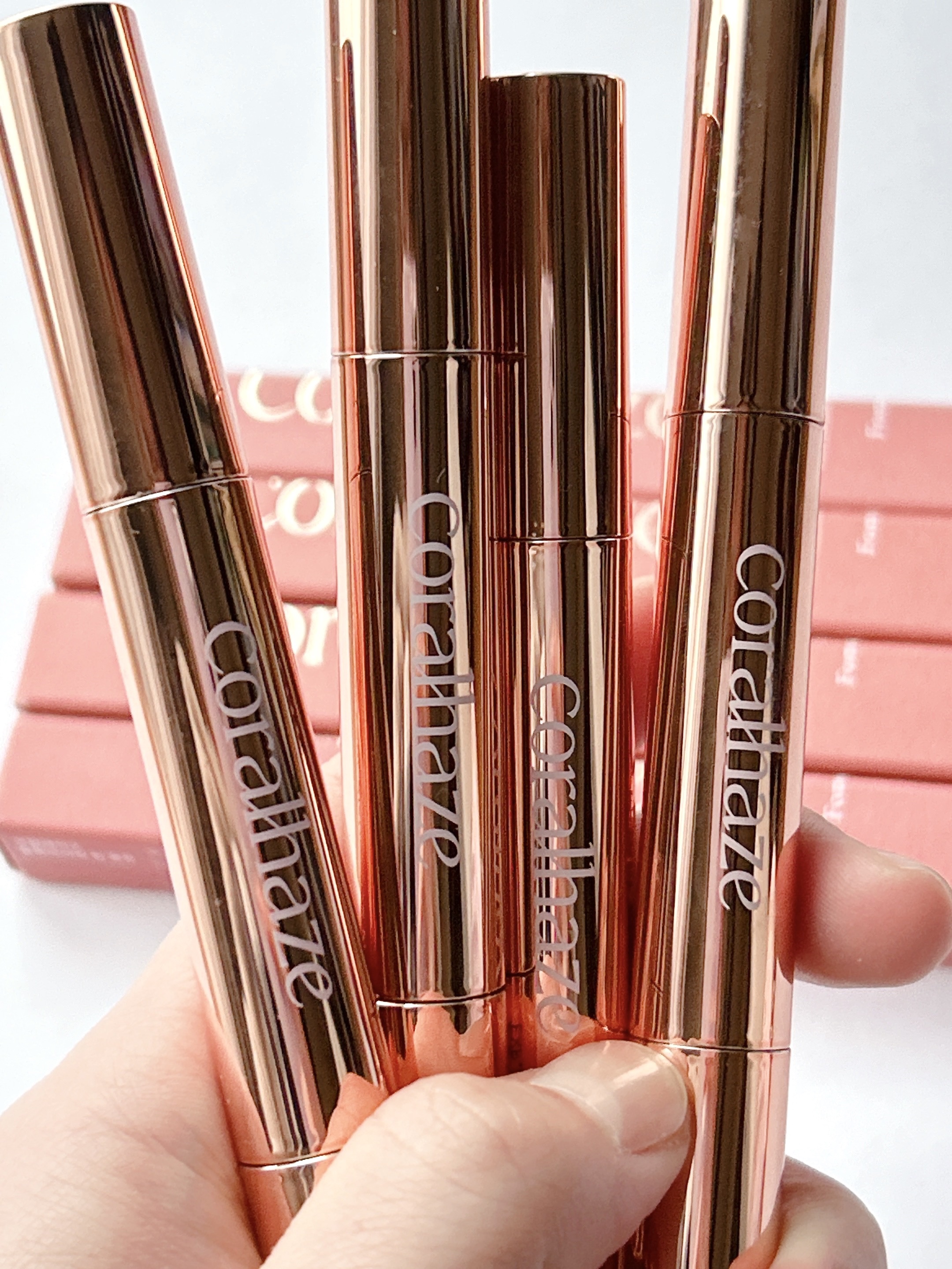 ボリューマイジングフォンデュリップ/Coralhaze/口紅を使ったクチコミ（2枚目）