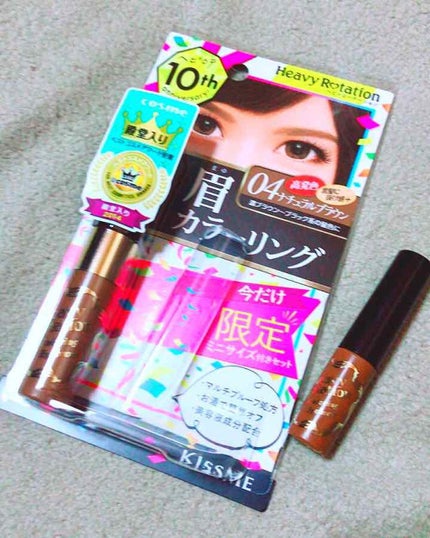 カラーリングアイブロウ/ヘビーローテーション/眉マスカラを使ったクチコミ(1枚目)