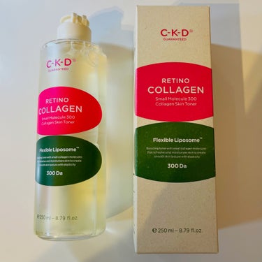 CKD レチノコラーゲン低分子300トナーのクチコミ「●テクスチャー：さらさらととろみの間くらい
●匂い：ハーブ系のいい匂い
●効果：ほうれい線とち.....」（1枚目）