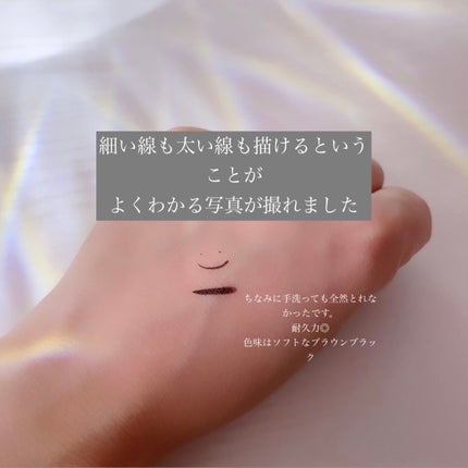 シルキーリキッドアイライナーWP/D-UP/リキッドアイライナーを使ったクチコミ(3枚目)