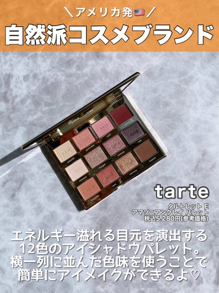 タルトレット E アマゾニアンクレイ パレット/tarte/アイシャドウパレットを使ったクチコミ(2枚目)