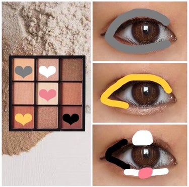 UR GLAM　BLOOMING EYE COLOR PALETTE/U R GLAM/アイシャドウパレットを使ったクチコミ（2枚目）