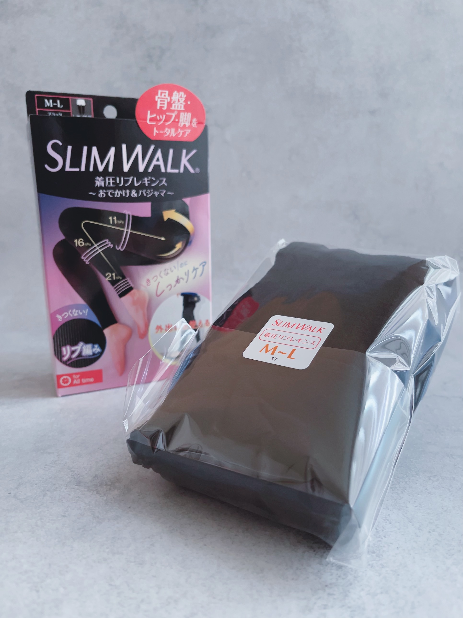 着圧リブレギンス/SLIMWALK/着圧ソックス・レギンスを使ったクチコミ（2枚目）