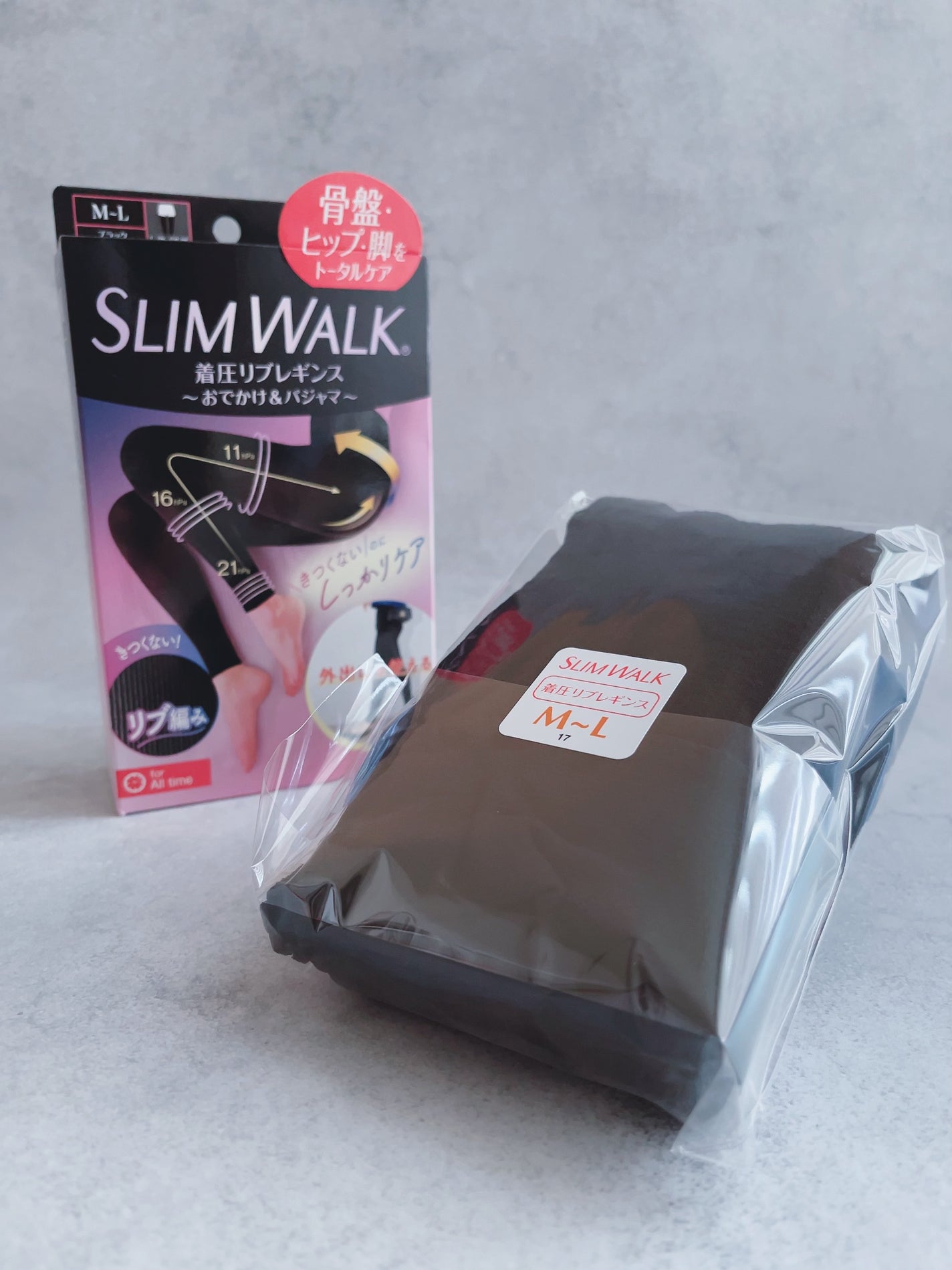 着圧リブレギンス/SLIMWALK/着圧ソックス・レギンスを使ったクチコミ(2枚目)