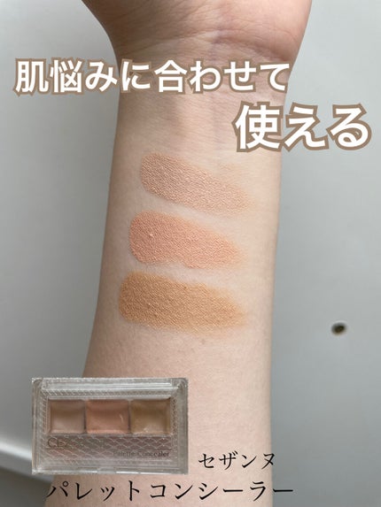 パレットコンシーラー/CEZANNE/パレットコンシーラーを使ったクチコミ(1枚目)