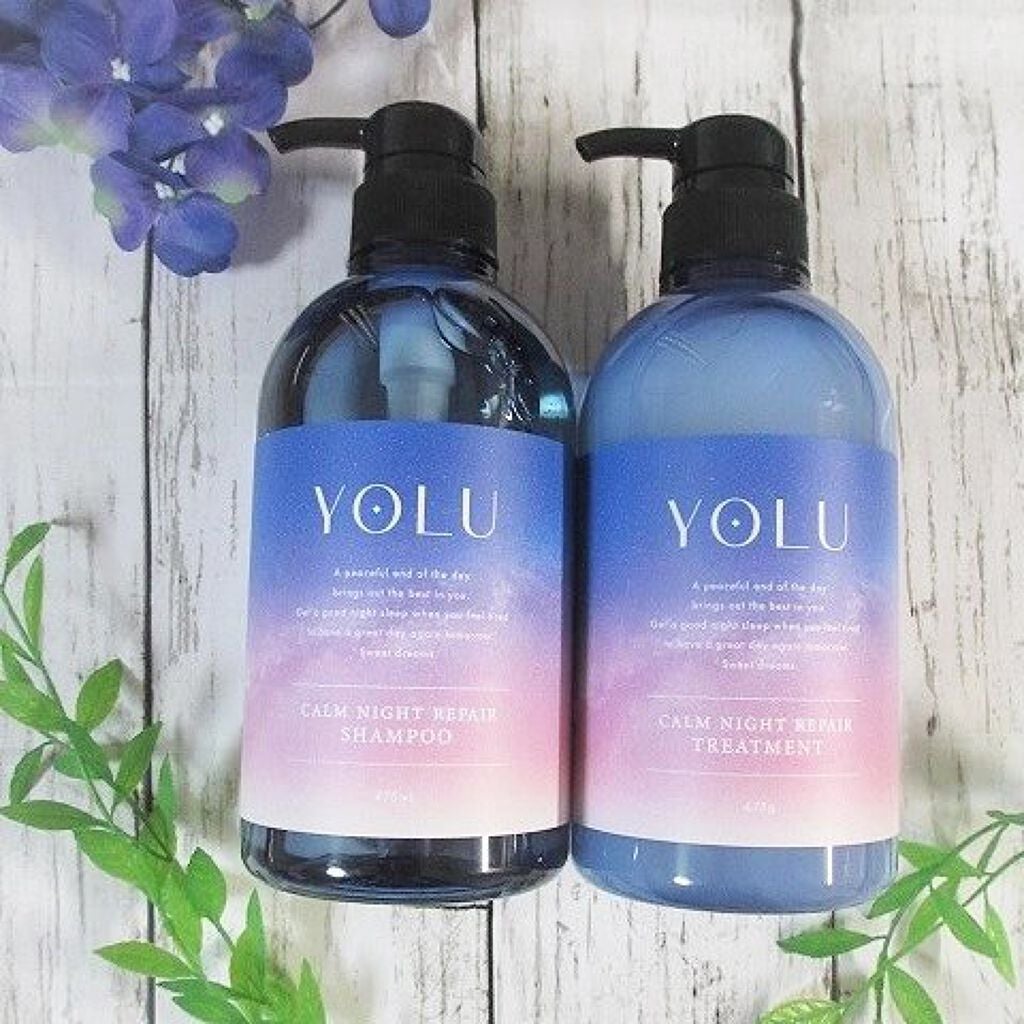 カームナイトリペアシャンプー/トリートメント/YOLU/市販シャンプーを使ったクチコミ(3枚目)