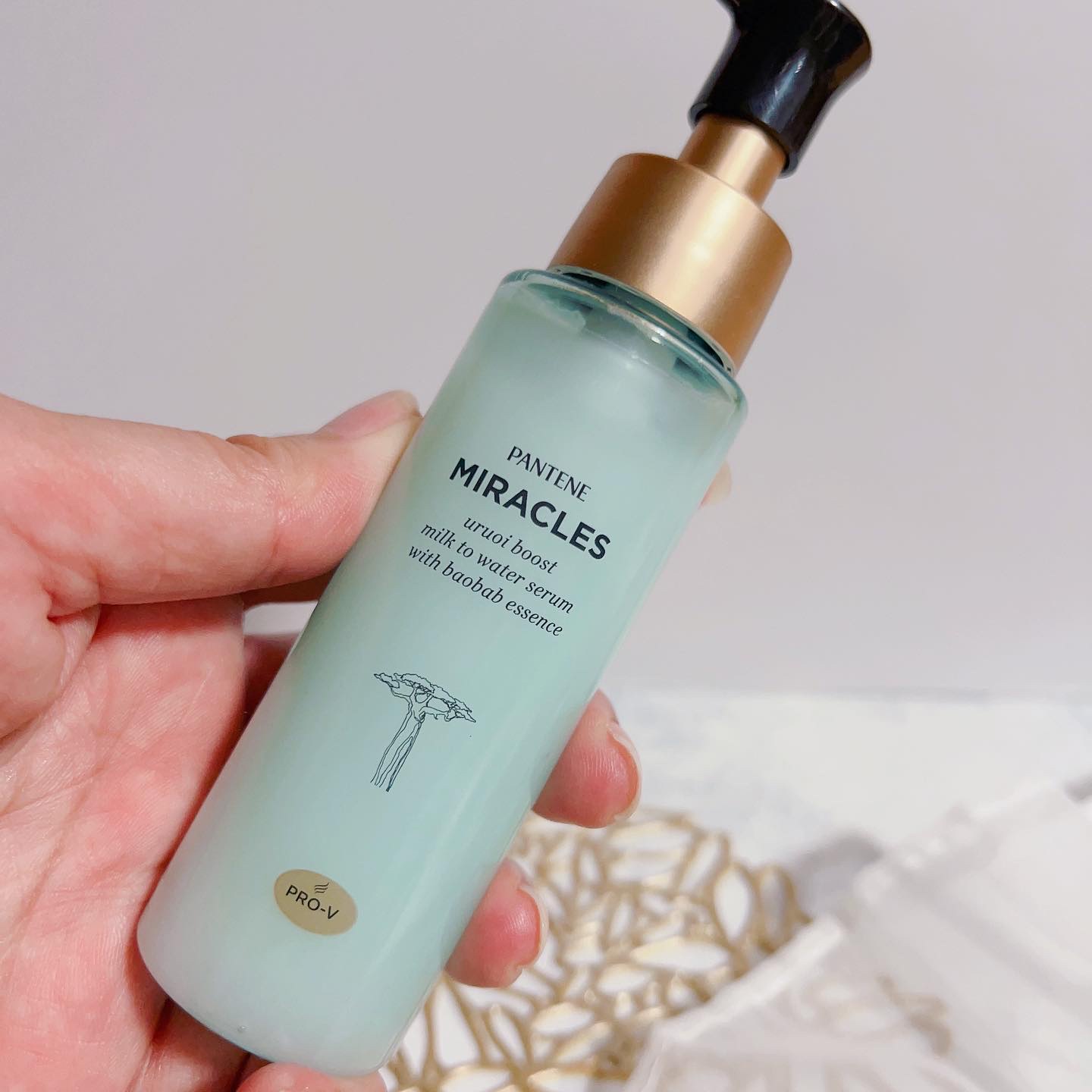 ミラクルズ うるおいブーストミルクウォーターセラム/パンテーン/アウトバストリートメントを使ったクチコミ（2枚目）