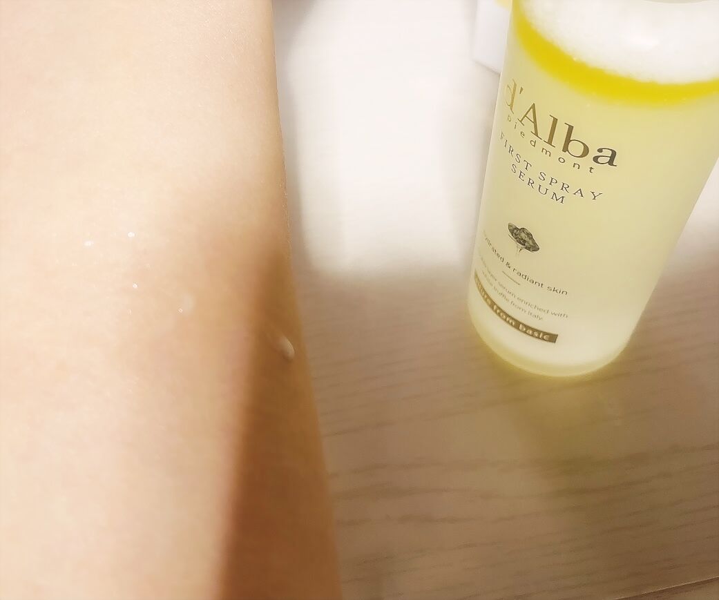 ダルバ ホワイトトリュフファーストスプレーセラム/ダルバ/ミスト状化粧水を使ったクチコミ(2枚目)