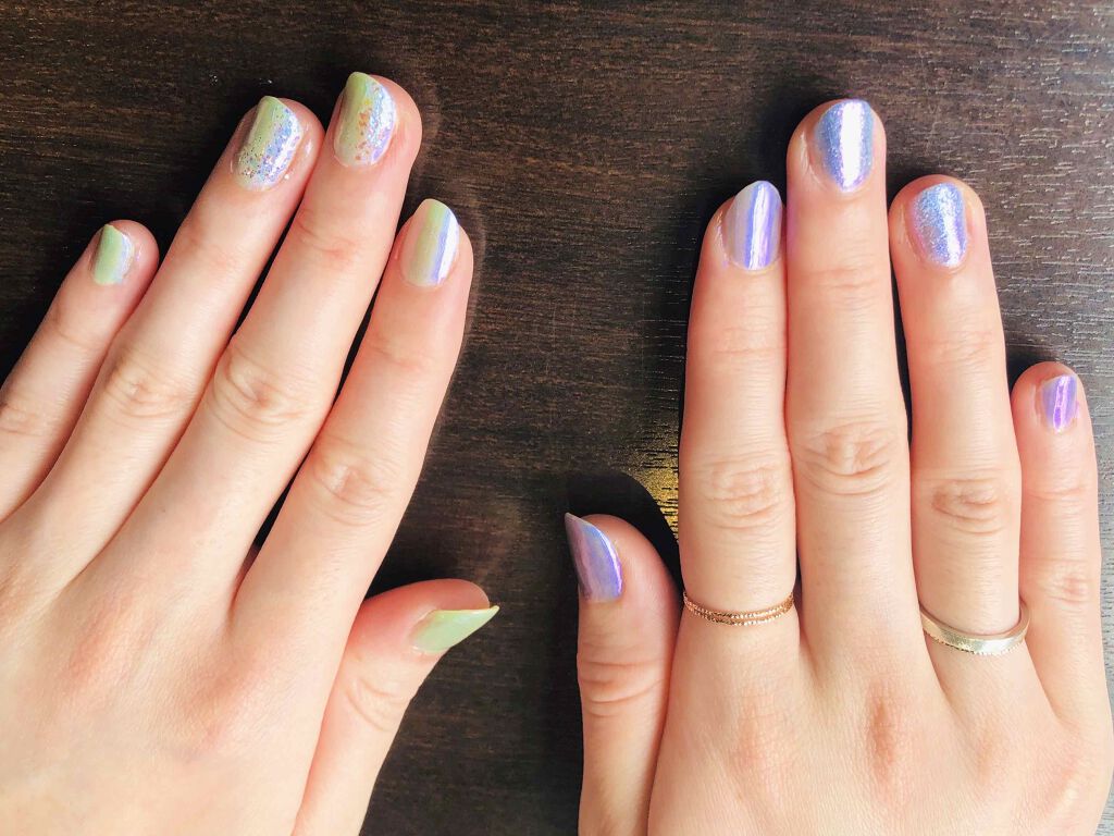 ネイルホリック Aurora Glitter/ネイルホリック/マニキュアを使ったクチコミ（1枚目）