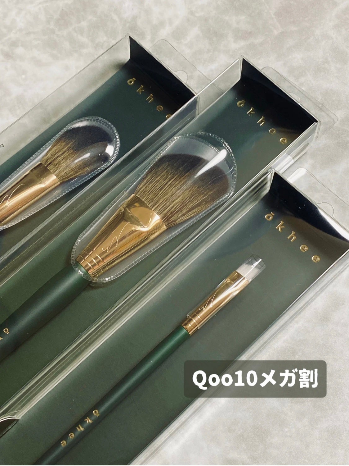 okhee フェイスパウダーブラシ/SOOA DOR/メイクブラシを使ったクチコミ(1枚目)