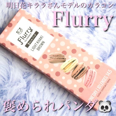 Flurry by colors 1day ライトカーキブラウン(褒められパンダ) /Flurry by colors/ワンデー（１DAY）カラコンを使ったクチコミ（2枚目）