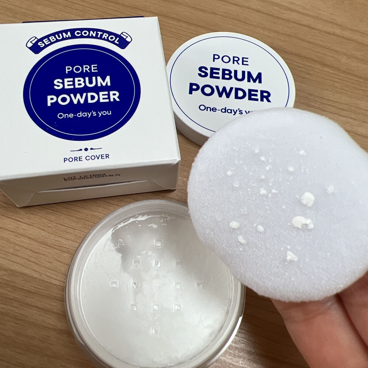 ポアセバムパウダー/One-day's you/ルースパウダーを使ったクチコミ（3枚目）