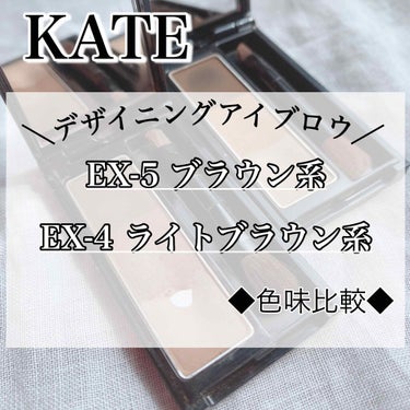デザイニングアイブロウN EX-5/KATE/パウダーアイブロウを使ったクチコミ（1枚目）