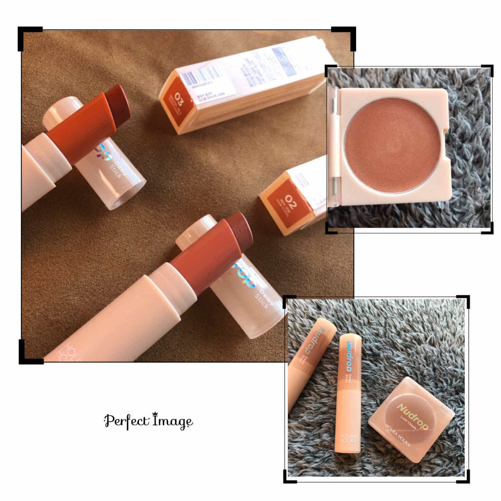 ヌードロップ ルミチーク 01 キャラメルラスター/HOLIKA HOLIKA/ジェル・クリームチークを使ったクチコミ（2枚目）