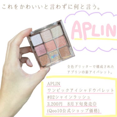 ワンピックアイシャドウパレット/APLIN/アイシャドウパレットを使ったクチコミ（1枚目）