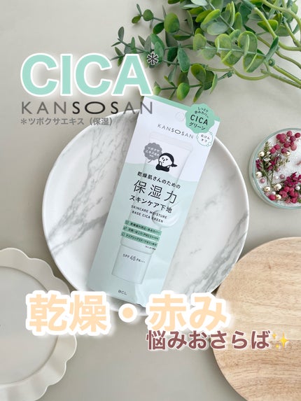 乾燥さん 保湿力スキンケア下地 シカグリーン/乾燥さん/化粧下地を使ったクチコミ(1枚目)