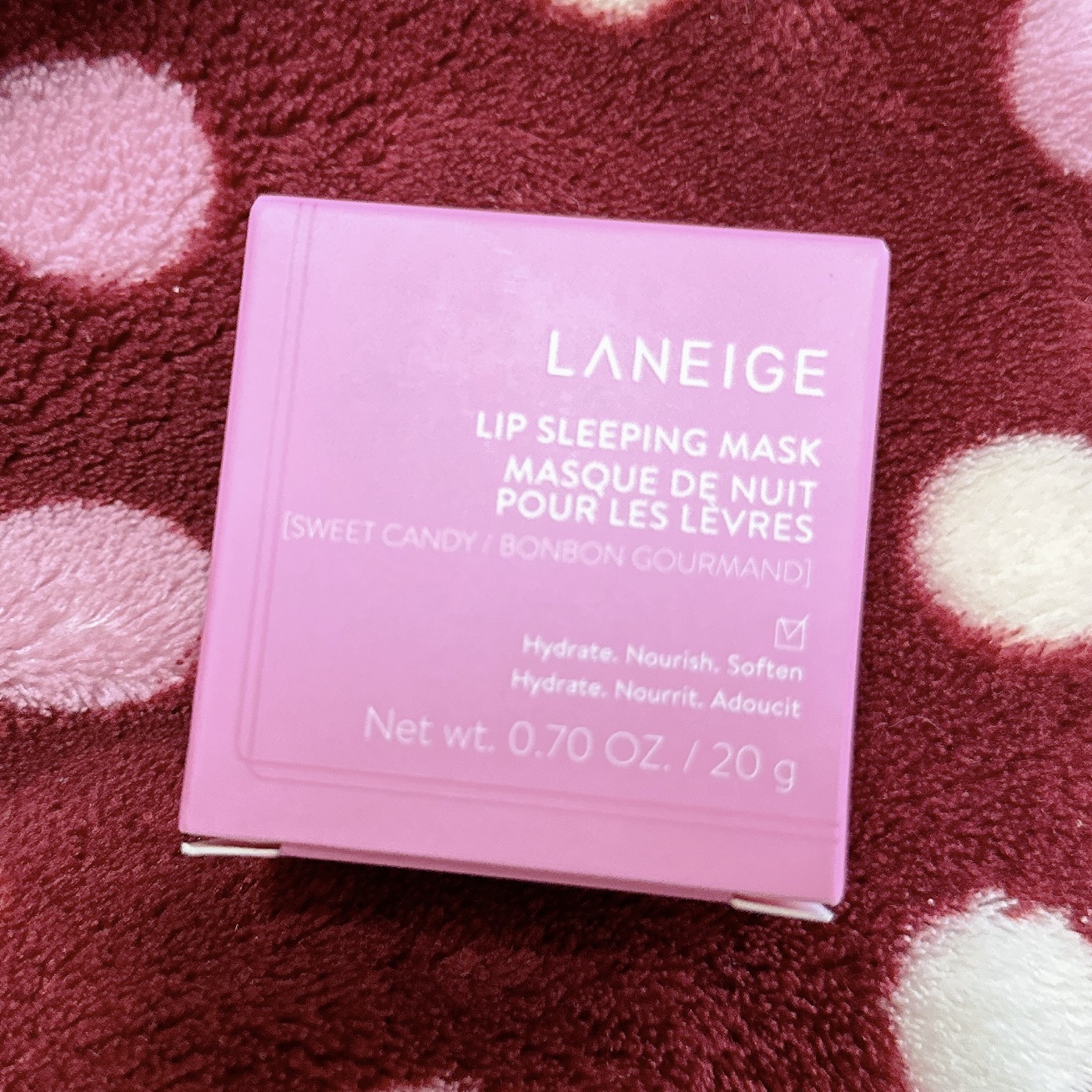 リップスリーピングマスク スイートキャンディ/LANEIGE/リップバームを使ったクチコミ（3枚目）
